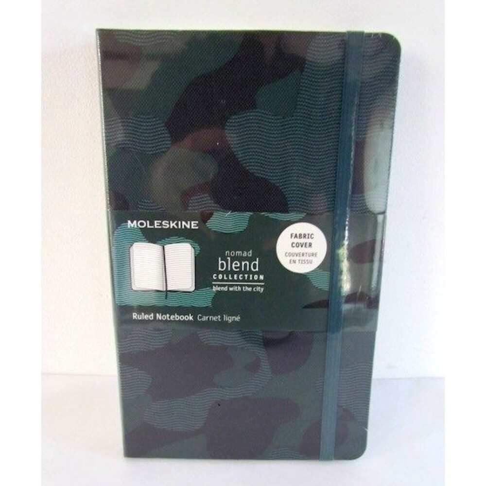 Moleskine Fabric Camouflage Nomad Notebook Fabric Cover Line Ruled RETIRED